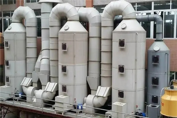 電池廠堿性廢氣用噴淋塔處理可以？